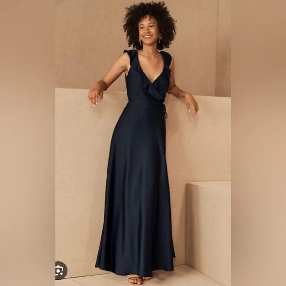 Bhldn sales navy bridesmaid